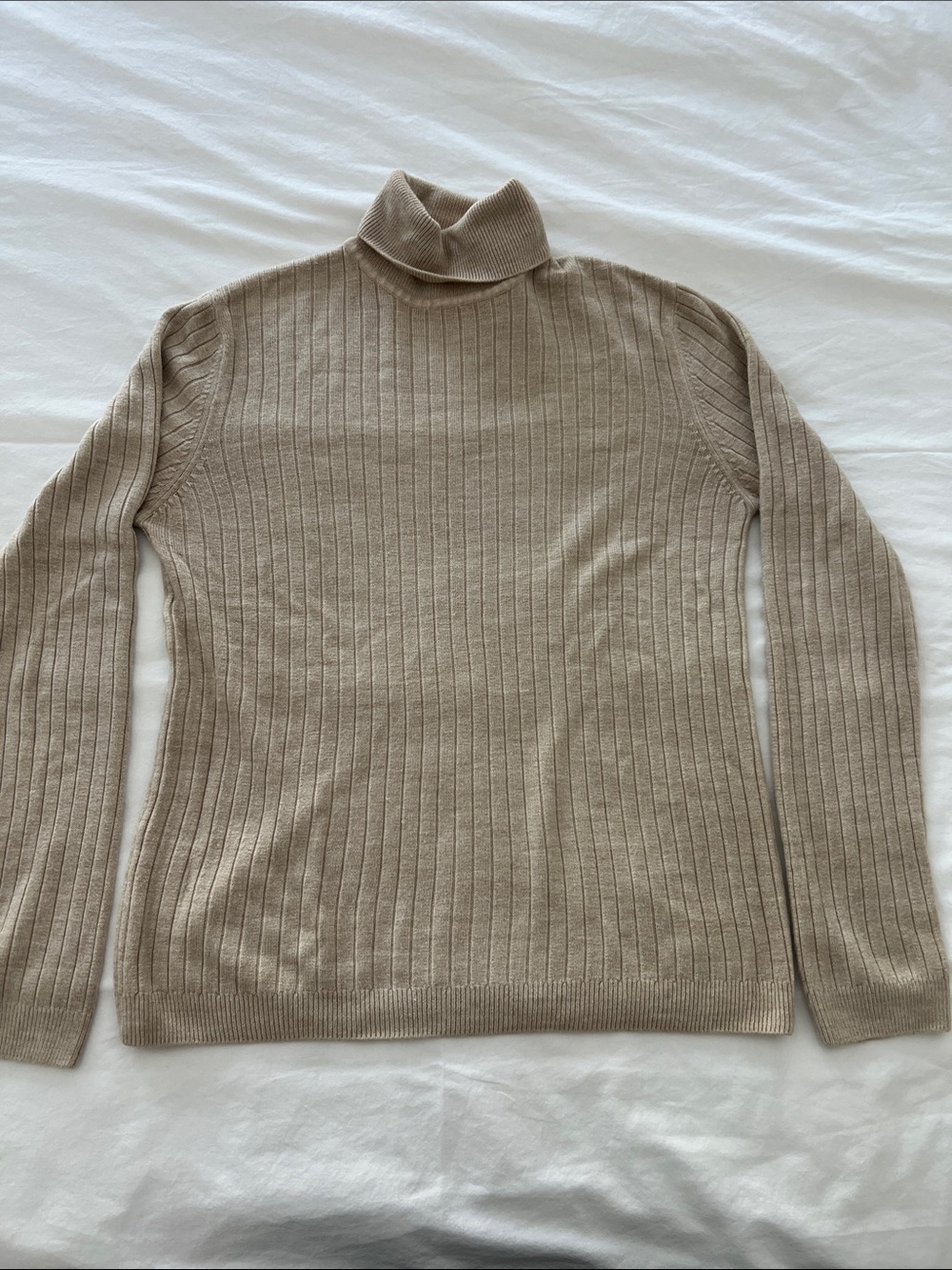 Jennifer Moore Classic Ribbed Turtleneck - Taupe